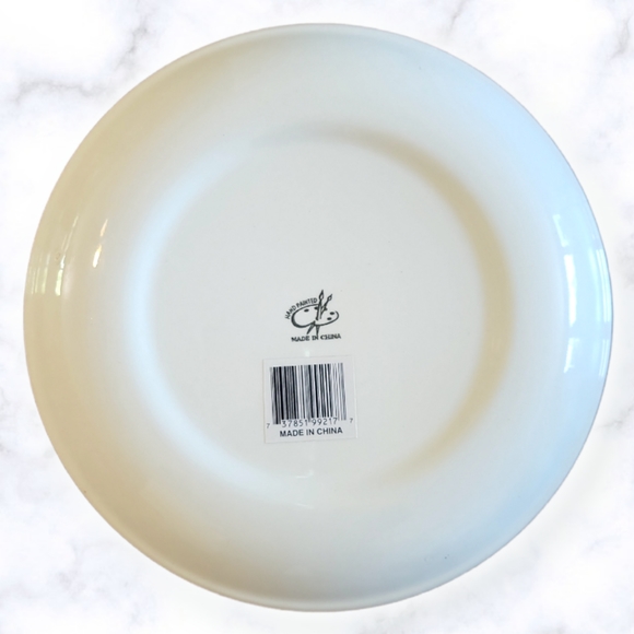 Vtg Dinner Plate Watermelon Grapes Pears Pineapple Fruit Cerami… - Picture 2 of 2